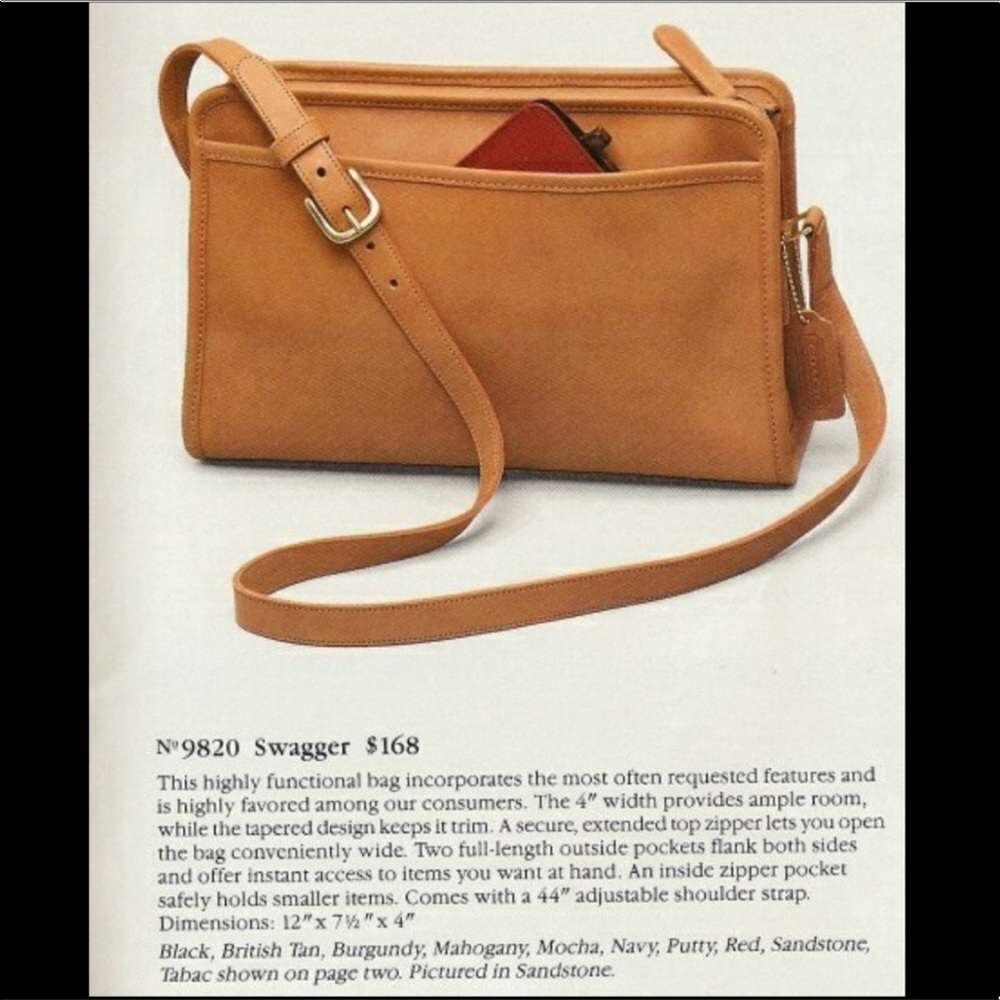 Vintage NYC Coach Swagger Bag 9820 - Picture 8 of 8